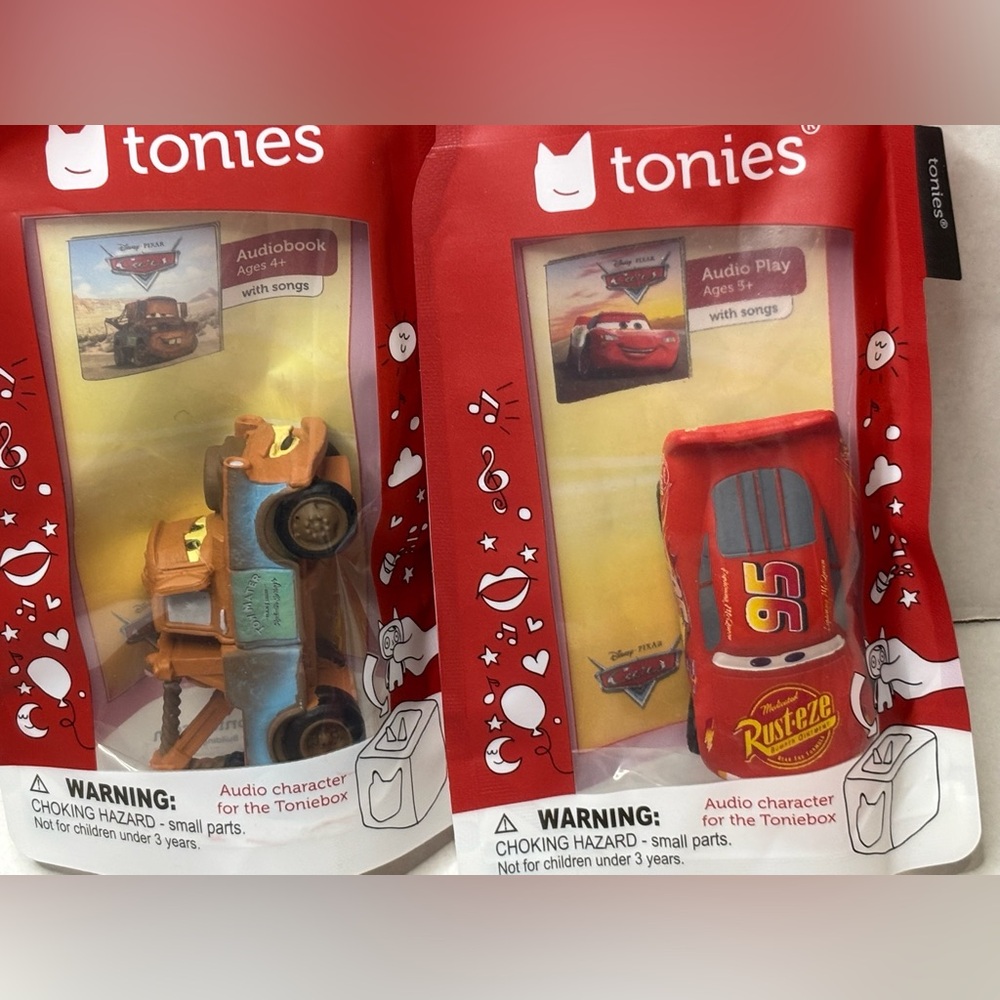 Tonies Disney Pixar CARS Bundle Lot Set - Mater & McQueen Tonie